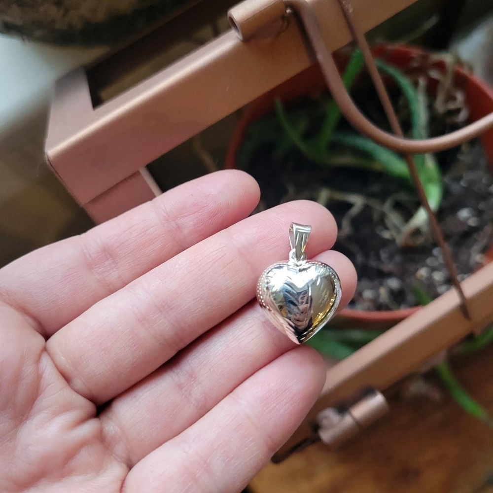 Handmade New 925 Sterling Silver Heart Pendant - Picture 7 of 8